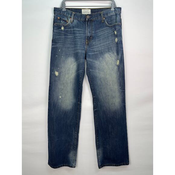 Aeropostale Other - Aeropostale Benton Original Bootcut Jeans Mens 34x34 Distressed Med Wash Denim